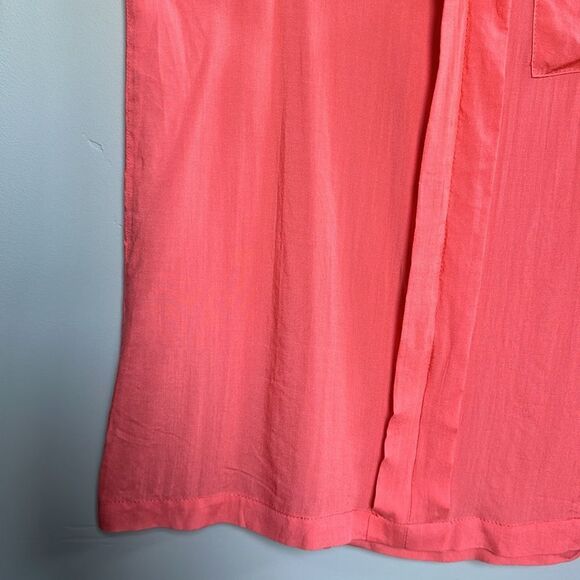 NWT Nordstrom x Gibson Lightweight Collared Sleeveless V-neck Pullover Blouse XS - Picture 7 of 15